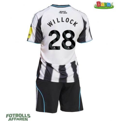 Newcastle United Joe Willock #28 Hemmaställ Barn 2025-26 Kortärmad (+ Korta byxor)